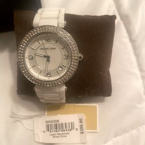Michael Kors ceramic white women watch